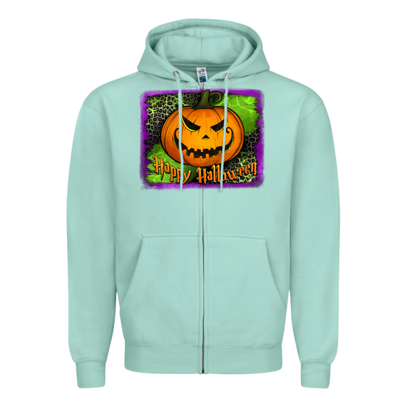Happy Halloween Jack O' Lantern Pumpkin Zipper Hoodie by Jasminsmagicworld | Teevron