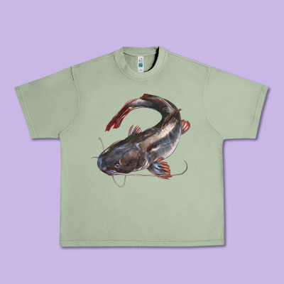 Catfish Illustrations Urban Heavy Tee Designed By Lillyallendesigns