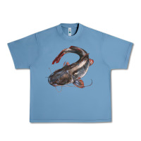 Pebble Blue Catfish Illustrations Urban Heavy Tee - LillyAllenDesigns