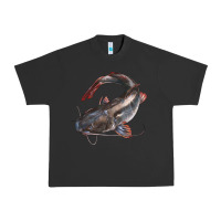 Pigment Black Catfish Illustrations Urban Heavy Tee - LillyAllenDesigns