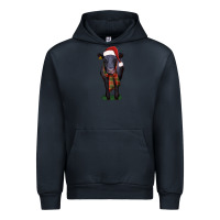 Navy black angus Urban Hoodie - RanaPortraitStore