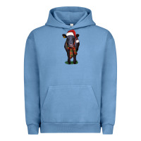 Pigment Pebble Blue black angus Urban Hoodie - RanaPortraitStore