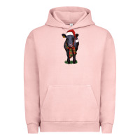 Pigment Salmon black angus Urban Hoodie - RanaPortraitStore