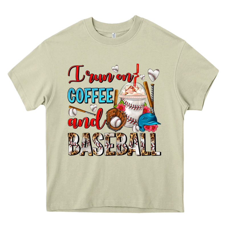 I Run On Coffee And Baseball Frappe Heavy Core Tee by FaDigitalArtStudio | Teevron