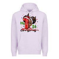 Lilac my first christmas african girl Premium Hoodie - BarkalooDesign
