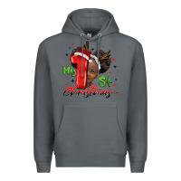Rock my first christmas african girl Premium Hoodie - BarkalooDesign