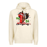 My First Christmas African Girl Premium Hoodie | Teevron