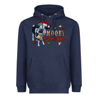 Navy mooey christmas Heavyweight Hoodie - RanaPortraitStore