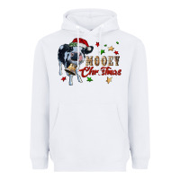 White mooey christmas Heavyweight Hoodie - RanaPortraitStore