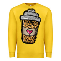 Lemon leopard glitter coffee cup Premium Sweatshirt - Jasminsmagicworld
