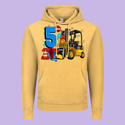 Forklift Birthday Five Vintage Hoodie Designed By Artiststas