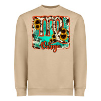 Mushroom virgo turquoise cowhide Heavyweight Sweatshirt - RanaPortraitStore