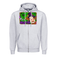 Heather Grey boo heifer Zipper Hoodie - Jasminsmagicworld