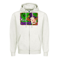 Oatmeal Heather boo heifer Zipper Hoodie - Jasminsmagicworld