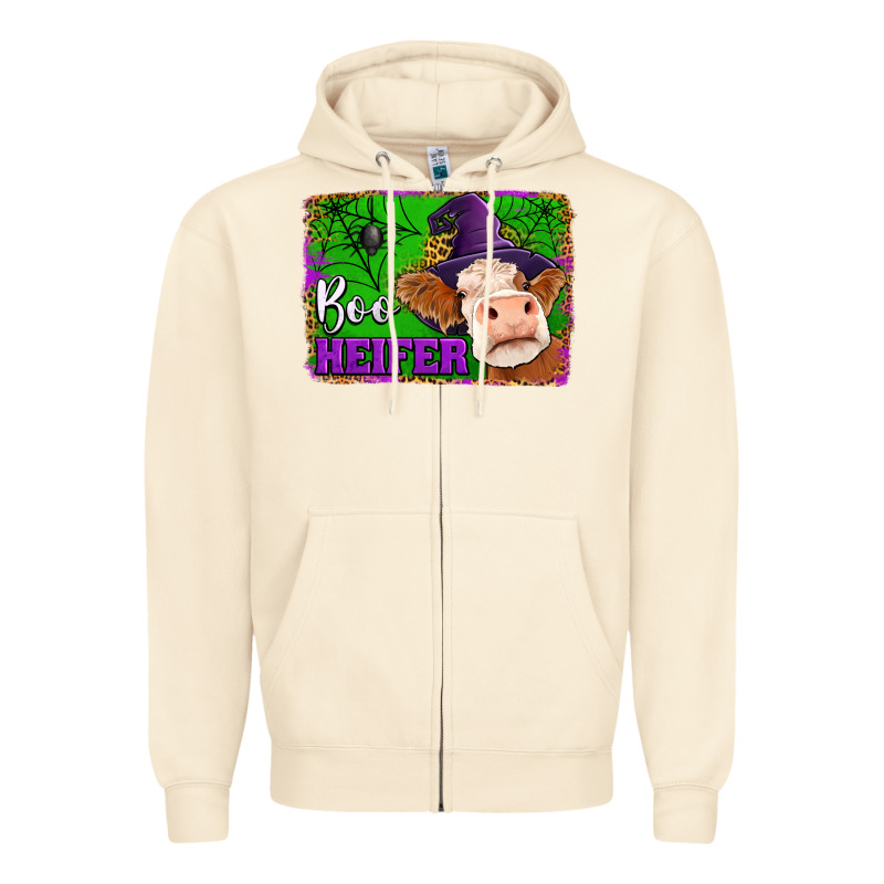 Boo Heifer Zipper Hoodie by Jasminsmagicworld | Teevron