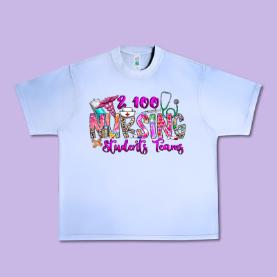 100 Nursing Students Teams Urban Heavy Tee Designed By Cowhidedigitalart