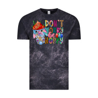 Cloud Black DON T WORRY Be hoppy Easter Vintage Tee - CowhideDigitalArt