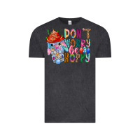 Vintage Black DON T WORRY Be hoppy Easter Vintage Tee - CowhideDigitalArt