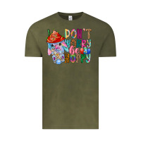 Vintage Olive DON T WORRY Be hoppy Easter Vintage Tee - CowhideDigitalArt
