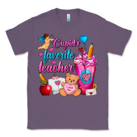 Lavender Cupid's Favorite Teacher Valentine's Day Frappe Classic Tee - FaDigitalArtStudio