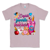 Lilac Cupid's Favorite Teacher Valentine's Day Frappe Classic Tee - FaDigitalArtStudio