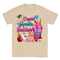Mushroom Cupid's Favorite Teacher Valentine's Day Frappe Classic Tee - FaDigitalArtStudio