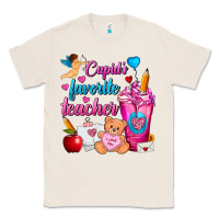 Natural Cupid's Favorite Teacher Valentine's Day Frappe Classic Tee - FaDigitalArtStudio