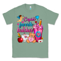 Sage Cupid's Favorite Teacher Valentine's Day Frappe Classic Tee - FaDigitalArtStudio
