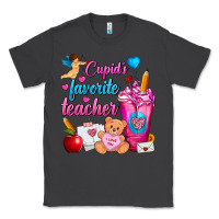 Smoke Cupid's Favorite Teacher Valentine's Day Frappe Classic Tee - FaDigitalArtStudio