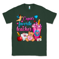 Sports Green Cupid's Favorite Teacher Valentine's Day Frappe Classic Tee - FaDigitalArtStudio