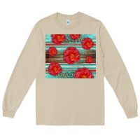 Mushroom Western Roses Long Sleeve Tee - LillyAllenDesigns
