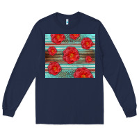 Navy Western Roses Long Sleeve Tee - LillyAllenDesigns