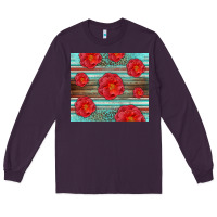 Plum Western Roses Long Sleeve Tee - LillyAllenDesigns