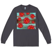 Smoke Western Roses Long Sleeve Tee - LillyAllenDesigns