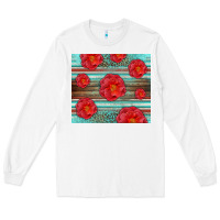 White Western Roses Long Sleeve Tee - LillyAllenDesigns