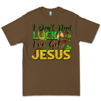 Cacao i don't need luck i've got jesus Premium Tee - FaDigitalArtStudio