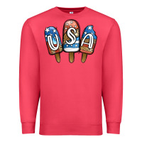 Cardinal USA Patriotic Leopard Popsicles Premium Sweatshirt - Jasminsmagicworld