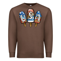 Chestnut USA Patriotic Leopard Popsicles Premium Sweatshirt - Jasminsmagicworld