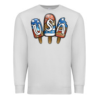 Dove Grey USA Patriotic Leopard Popsicles Premium Sweatshirt - Jasminsmagicworld