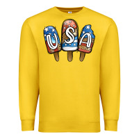 Lemon USA Patriotic Leopard Popsicles Premium Sweatshirt - Jasminsmagicworld