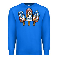 True Royal USA Patriotic Leopard Popsicles Premium Sweatshirt - Jasminsmagicworld