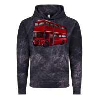 Cloud Black double decker bus Vintage Hoodie - Artiststas