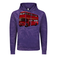 Cloud Purple double decker bus Vintage Hoodie - Artiststas