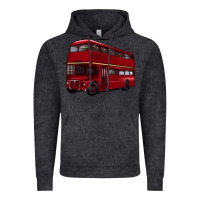 Vintage Black double decker bus Vintage Hoodie - Artiststas
