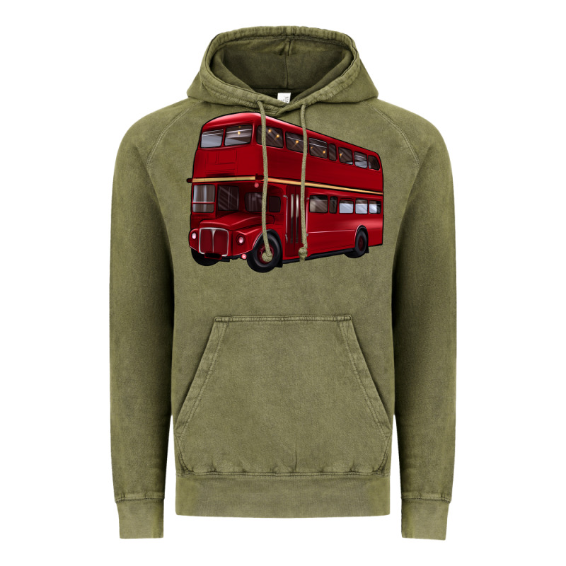 Double Decker Bus Vintage Hoodie by Artiststas | Teevron