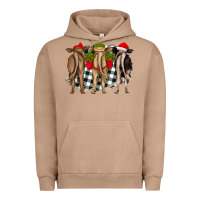 Pigment Burro christmas heifers back view Urban Hoodie - RanaPortraitStore