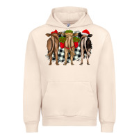 Sandshell christmas heifers back view Urban Hoodie - RanaPortraitStore