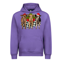 Tulip christmas heifers back view Urban Hoodie - RanaPortraitStore