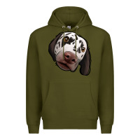 Army Green Dalmatian Premium Hoodie - Jasminsmagicworld
