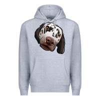 Heather Grey Dalmatian Premium Hoodie - Jasminsmagicworld